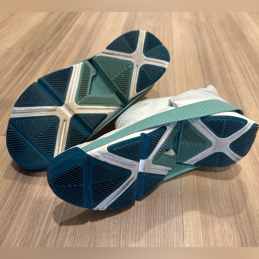 Nike Women’s Slip-On Sneakers in White and Teal - Picture 6 of 10